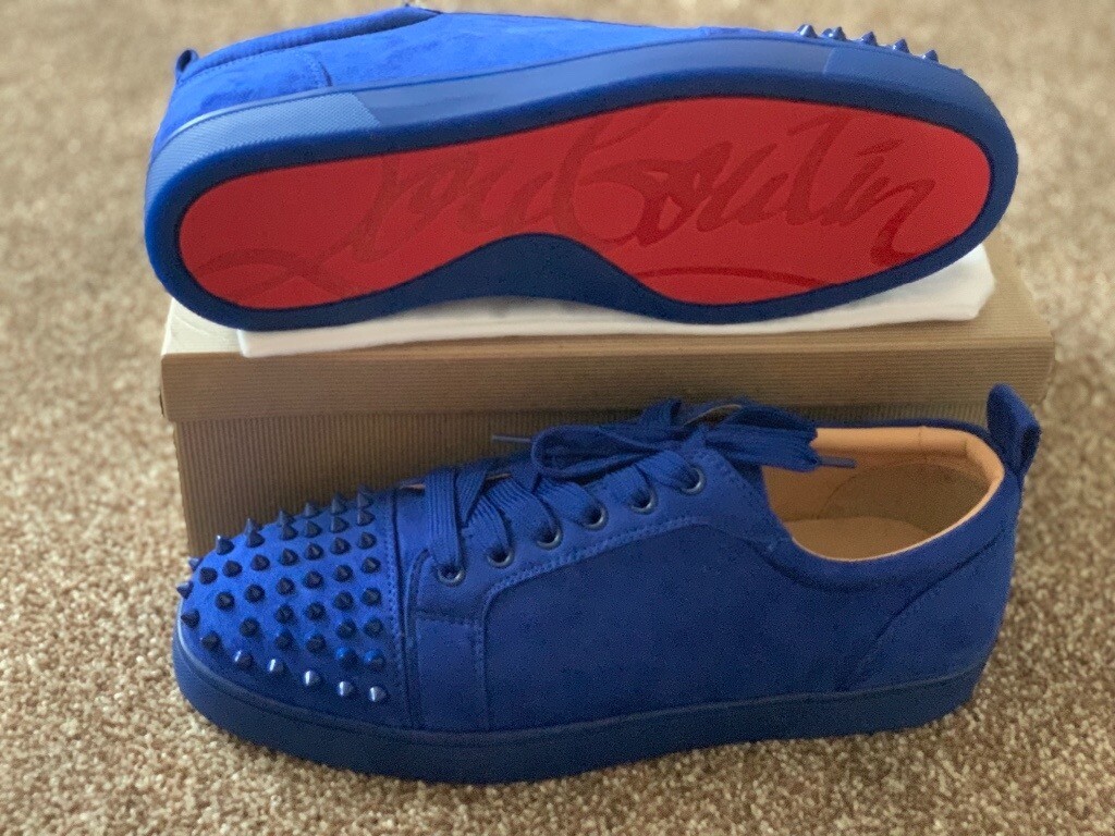 blue louboutins mens